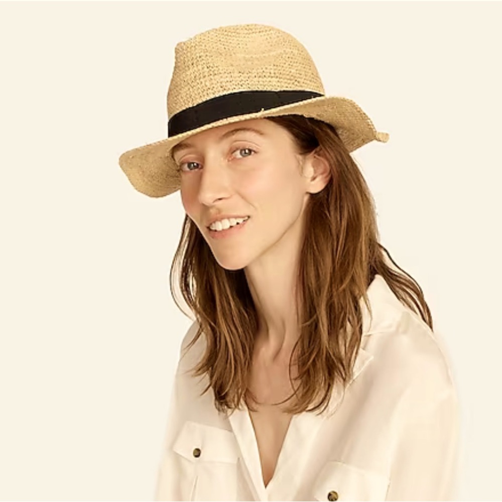 j.crew straw hat